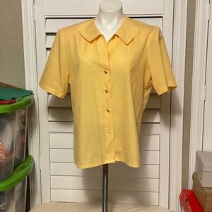 Sunny Yellow Women's Button-Down Shirt